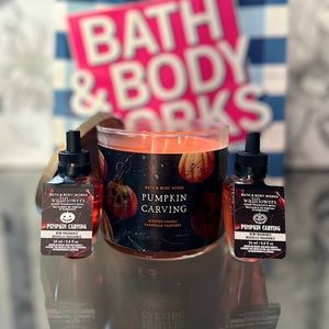 Bath & Body Works 3 Wick Candle and Wallflower Refills Bundle🎃